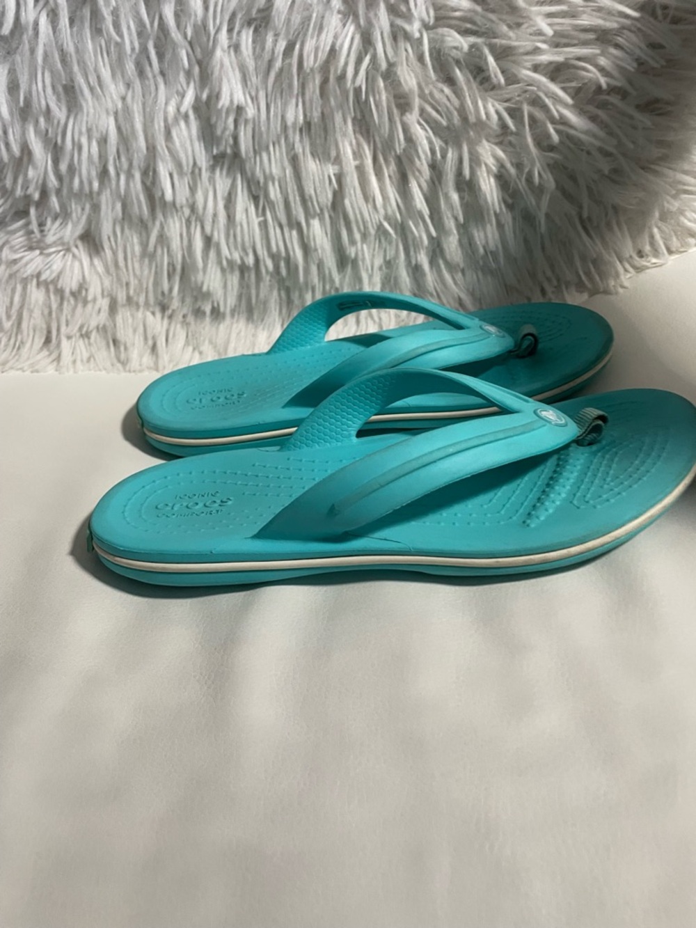 CROCS Teal Slip-On‎ Flip Flop Sandals